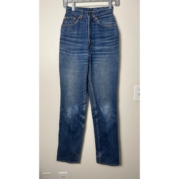 VINTAGE LEVIS 505 80'S HIGH WAIST MOM JEANS 22 - Picture 1 of 14